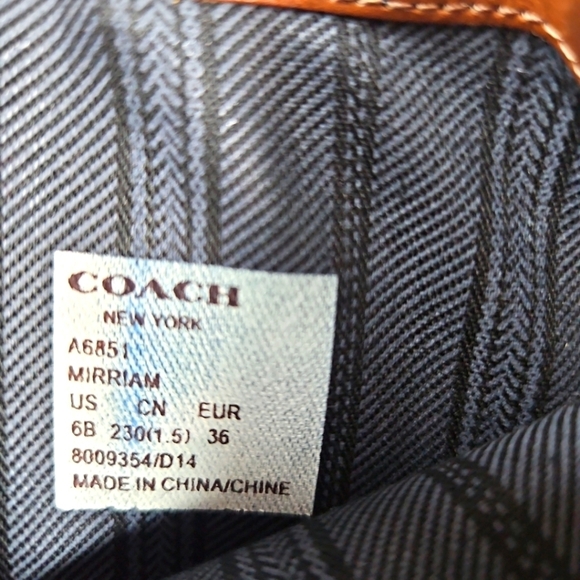 Coach Mirriam Brown Leather Riding Boots Sz 6 - Picture 6 of 10